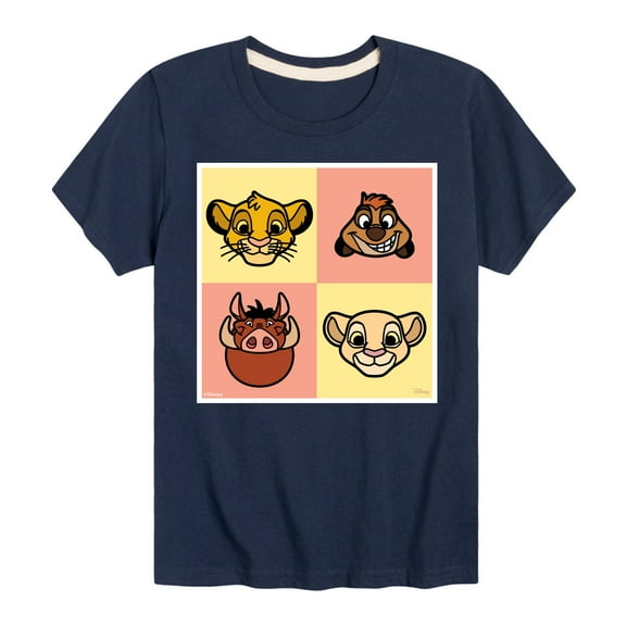 Disney - The Lion King - Faces Lion King - Toddler & Youth Short Sleeve Graphic T-Shirt