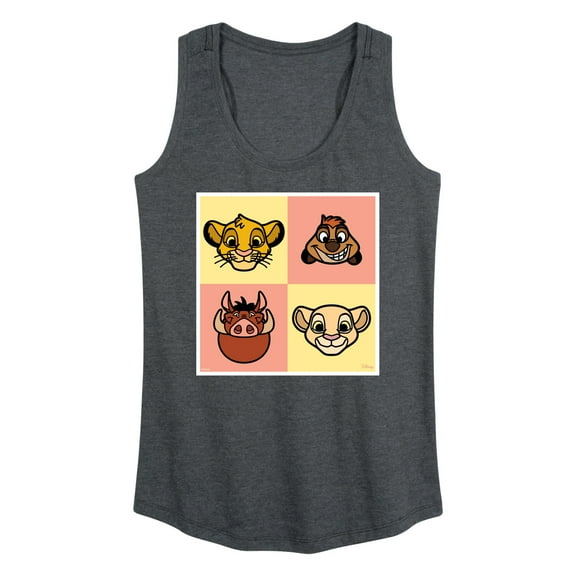 Disney - The Lion King - Faces Lion King - Women's Racerback Tank Top