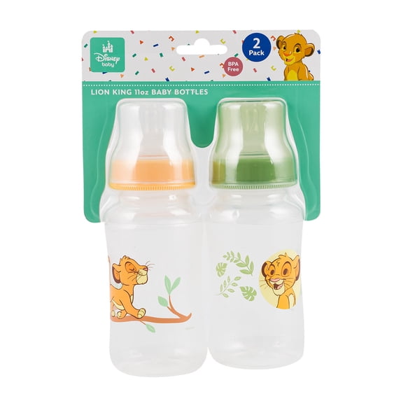 Disney The Lion King Green and Yellow 11oz Baby Bottles, 84052