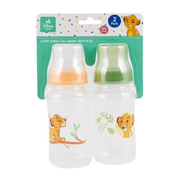 Disney The Lion King Green and Yellow 11oz Baby Bottles, 84052