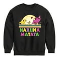 thumbnail image 1 of Disney - The Lion King - Hakuna Matata Scene - Toddler & Youth Crewneck Fleece Sweatshirt, 1 of 4