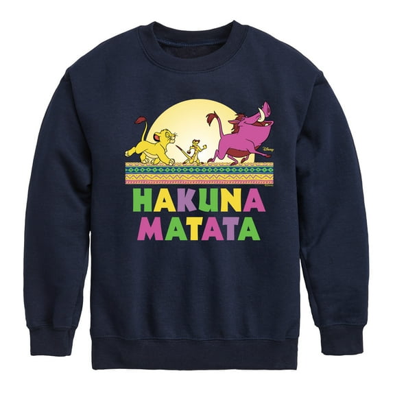 Disney - The Lion King - Hakuna Matata Scene - Toddler & Youth Crewneck Fleece Sweatshirt