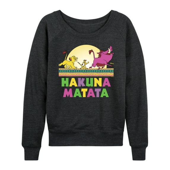 Disney - The Lion King - Hakuna Matata Scene - Women's Lightweight French Terry Long Sleeve Shirt