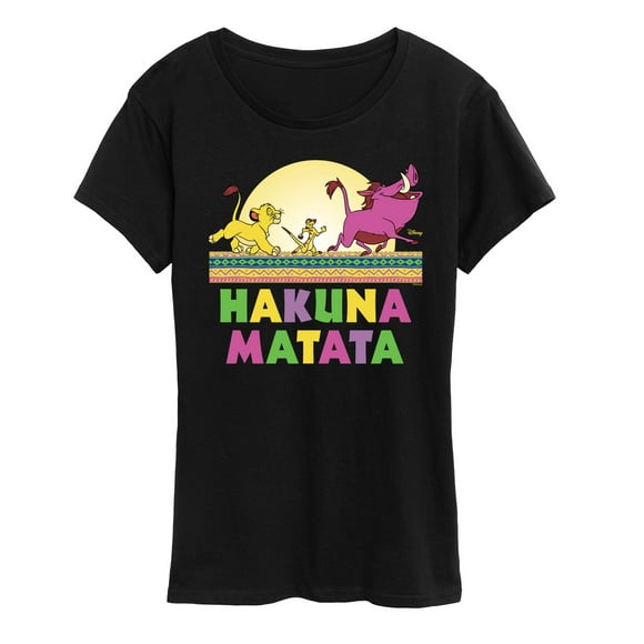 Disney - The Lion King - Hakuna Matata Scene - Women's Short Sleeve Graphic T-Shirt