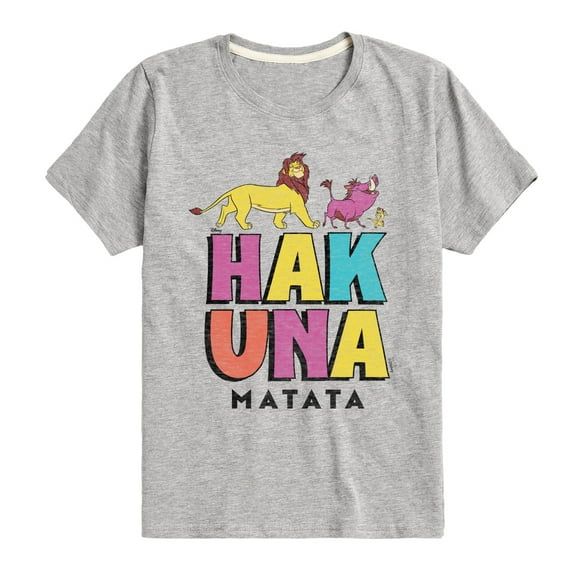 Disney - The Lion King - Hakuna Matata Stacked - Toddler & Youth Short Sleeve Graphic T-Shirt