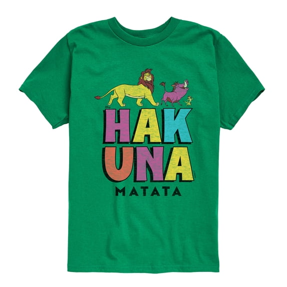 Disney - The Lion King - Hakuna Matata Stacked - Toddler & Youth Short Sleeve Graphic T-Shirt