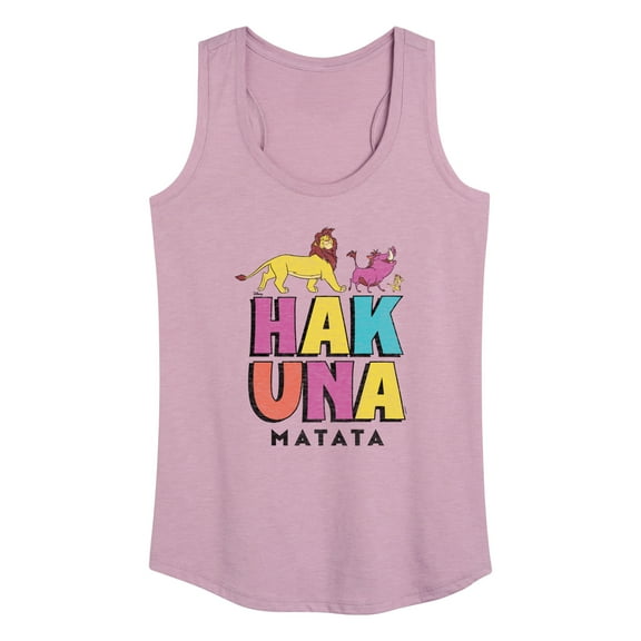 Disney - The Lion King - Hakuna Matata Stacked - Women's Racerback Tank Top