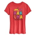 thumbnail image 1 of Disney - The Lion King - Hakuna Matata Stacked - Women's Short Sleeve Graphic T-Shirt, 1 of 4