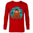 thumbnail image 1 of Disney The Lion King Happy Pumbaa - Long Sleeve T-Shirt for Men -Customized-New Red, 1 of 5
