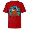 thumbnail image 1 of Disney The Lion King Happy Pumbaa - Short Sleeve T-Shirt for Kids - Customized-Red, 1 of 5