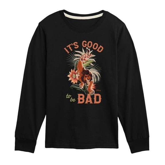 Disney - The Lion King - It's Good To Be Bad Scar - Toddler & Youth Long Sleeve Graphic T-Shirt