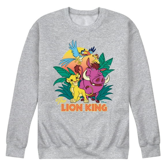 Disney - The Lion King - Lion King Group - Men's Crew Neck Fleece Pullover