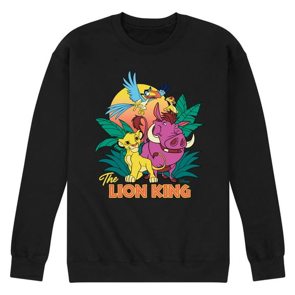 Disney - The Lion King - Lion King Group - Men's Crew Neck Fleece Pullover