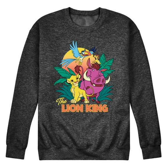 Disney - The Lion King - Lion King Group - Men's Crew Neck Fleece Pullover