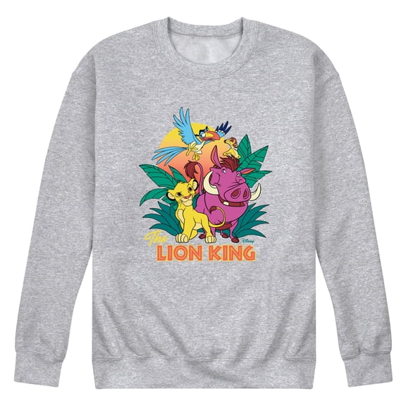 Disney - The Lion King - Lion King Group - Men's Crew Neck Fleece Pullover