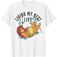 Disney The Lion King Living My Best Life Simba Text Fill TShirt