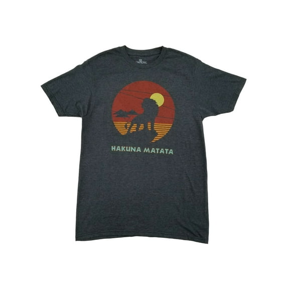 Disney The Lion King Mens Gray Heather Hakuna Matata T-Shirt XX-Large