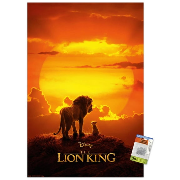 Disney The Lion King - Mufasa And Simba Wall Poster with Push Pins, 22.375" x 34"