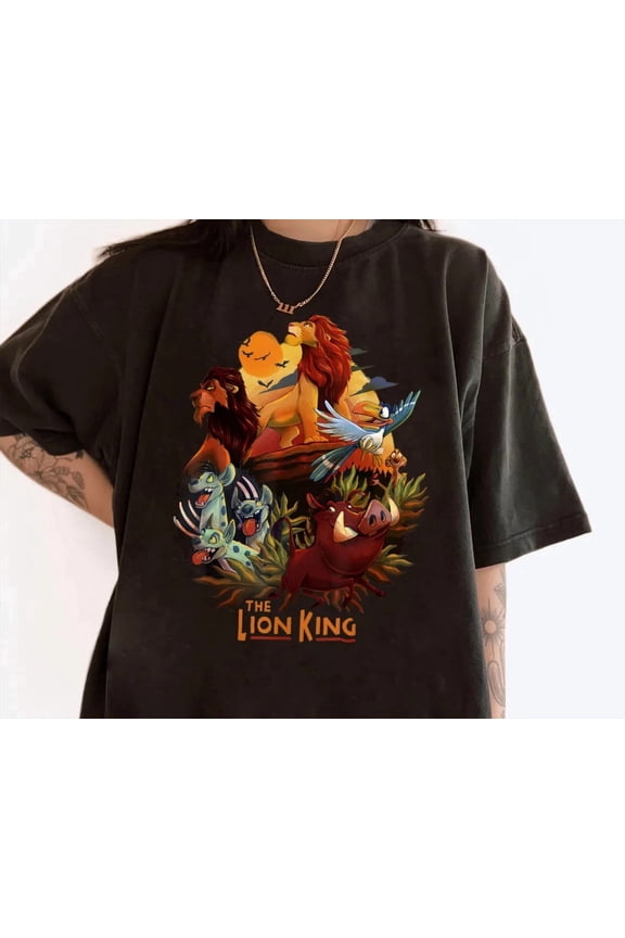 Disney The Lion King Mufasa Cute Simba Timon Pumbaa T-Shirt