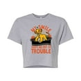 thumbnail image 1 of Disney - The Lion King - My Smile Keeps Me Out Of Trouble - Juniors Cropped Cotton Blend T-Shirt, 1 of 4