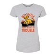 thumbnail image 1 of Disney - The Lion King - My Smile Keeps Me Out Of Trouble - Juniors Fitted Graphic T-Shirt, 1 of 4