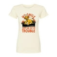 thumbnail image 1 of Disney - The Lion King - My Smile Keeps Me Out Of Trouble - Juniors Fitted Graphic T-Shirt, 1 of 4