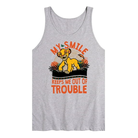 Disney - The Lion King - My Smile Keeps Me Out Of Trouble - Men's Jersey Tank Top