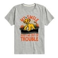 thumbnail image 1 of Disney - The Lion King - My Smile Keeps Me Out Of Trouble - Toddler & Youth Short Sleeve Graphic T-Shirt, 1 of 4