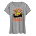 thumbnail image 1 of Disney - The Lion King - My Smile Keeps Me Out Of Trouble - Women's Short Sleeve Graphic T-Shirt, 1 of 4
