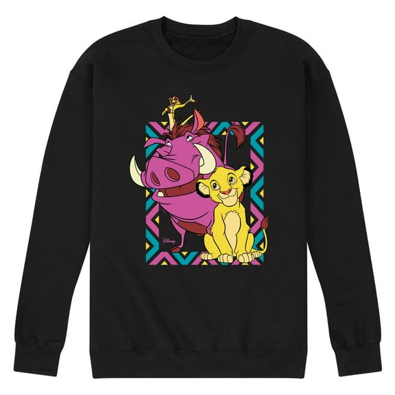 Disney - The Lion King - No Worries Rest Of Your Days - Men's Crew Neck Fleece Pullover