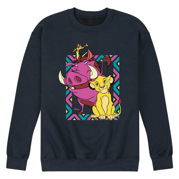 Disney - The Lion King - No Worries Rest Of Your Days - Men's Crew Neck Fleece Pullover