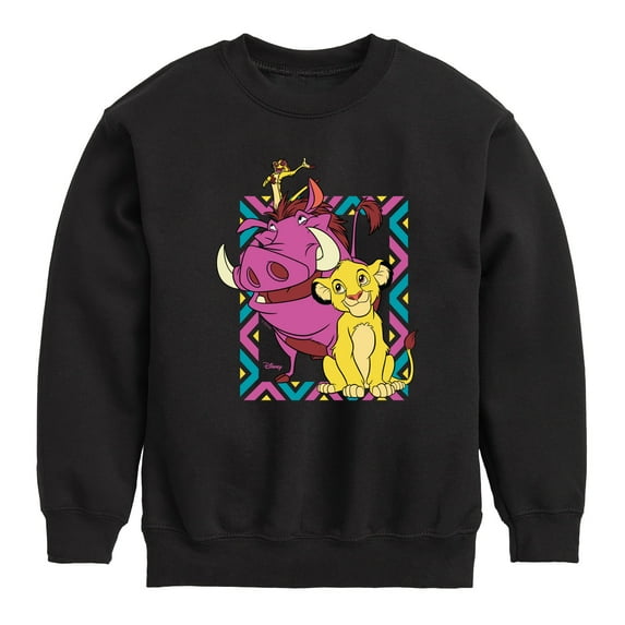 Disney - The Lion King - No Worries Rest Of Your Days - Toddler & Youth Crewneck Fleece Sweatshirt