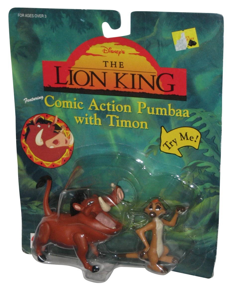 Disney The Lion King Pumbaa & Timon Mattel Comic Action Figure Set ...