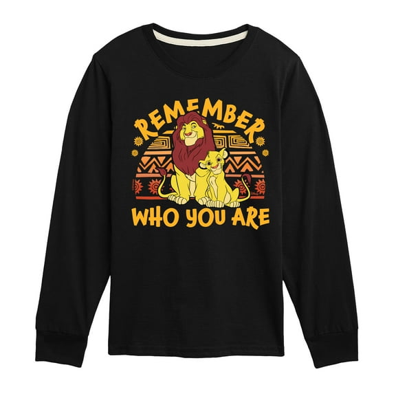Disney - The Lion King - Remember Who You Are - Toddler & Youth Long Sleeve Graphic T-Shirt