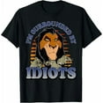 thumbnail image 1 of Disney The Lion King Retro Scar Surrounded By Idiots Logo T-Shirt, 1 of 5