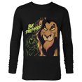 thumbnail image 1 of Disney The Lion King Scar Be Prepared Villains Halloween - Long Sleeve T-Shirt for Men - Customized-Black, 1 of 5