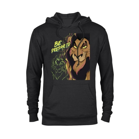 Disney The Lion King Scar Be Prepared Villains Halloween - Pullover Hoodie for Adults - Customized-Black