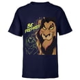 thumbnail image 1 of Disney The Lion King Scar Be Prepared Villains Halloween - Short Sleeve T-Shirt for Kids - Customized-Navy, 1 of 5