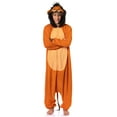 thumbnail image 1 of Disney The Lion King Scar Cozy Micro Fleece Villain Scar Costume Cosplay Men's One Piece Pajama Hooded Union Suit, 1 of 7