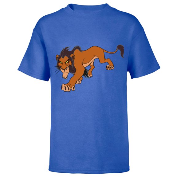 Disney The Lion King Scar Prowling - Short Sleeve T-Shirt for Kids -Customized-Royal