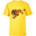 thumbnail image 1 of Disney The Lion King Scar Prowling - Short Sleeve T-Shirt for Kids -Customized-Yellow, 1 of 5