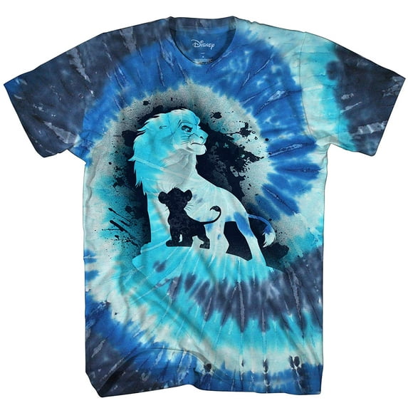 Disney The Lion King Shirt Men's Simba Future King Tie Dye T-Shirt (Small)
