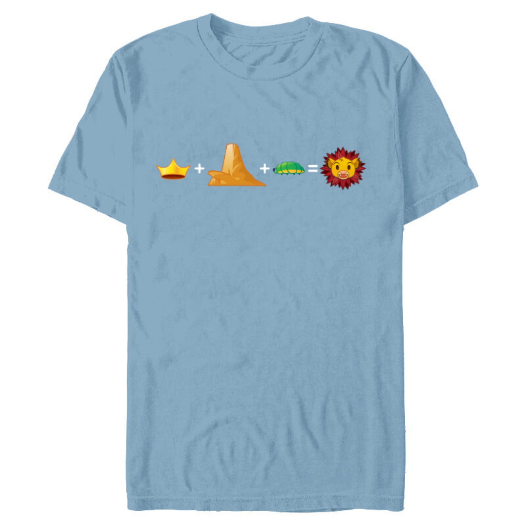 Disney The Lion King Simba Emoji Code Formula - Short Sleeve Blended T ...