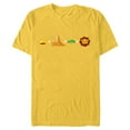 thumbnail image 1 of Disney The Lion King Simba Emoji Code Formula - Short Sleeve Blended T-Shirt for Adults - Customized-Yellow, 1 of 5