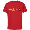 thumbnail image 1 of Disney The Lion King Simba Emoji Code Formula - Short Sleeve Cotton T-Shirt for Adults - Customized-Red, 1 of 5