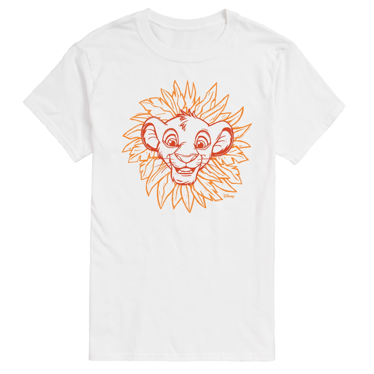 Disney - The Lion King - Simba Linocut - Men's Short Sleeve Graphic T ...
