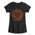 thumbnail image 1 of Disney - The Lion King - Simba Linocut - Toddler & Youth Girls Raglan Graphic T-Shirt, 1 of 4