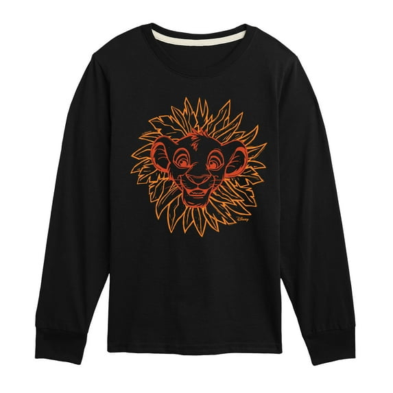 Disney - The Lion King - Simba Linocut - Toddler & Youth Long Sleeve Graphic T-Shirt