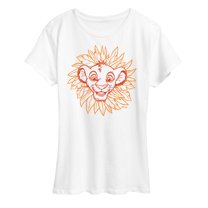 Disney - The Lion King - Simba Linocut - Women's Short Sleeve Graphic T-Shirt