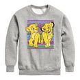 thumbnail image 1 of Disney - The Lion King - Simba Nala Pattern - Toddler & Youth Crewneck Fleece Sweatshirt, 1 of 4